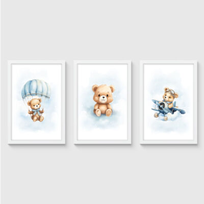 Wohnzimmer Poster Set 4