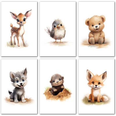 Wohnzimmer Poster Set 7